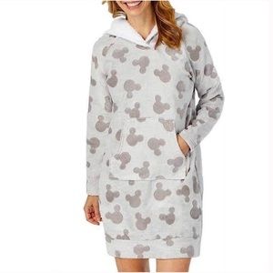 Disney Womens Mickey Mouse Fleece Lounge Hoodie oversized Snuggie